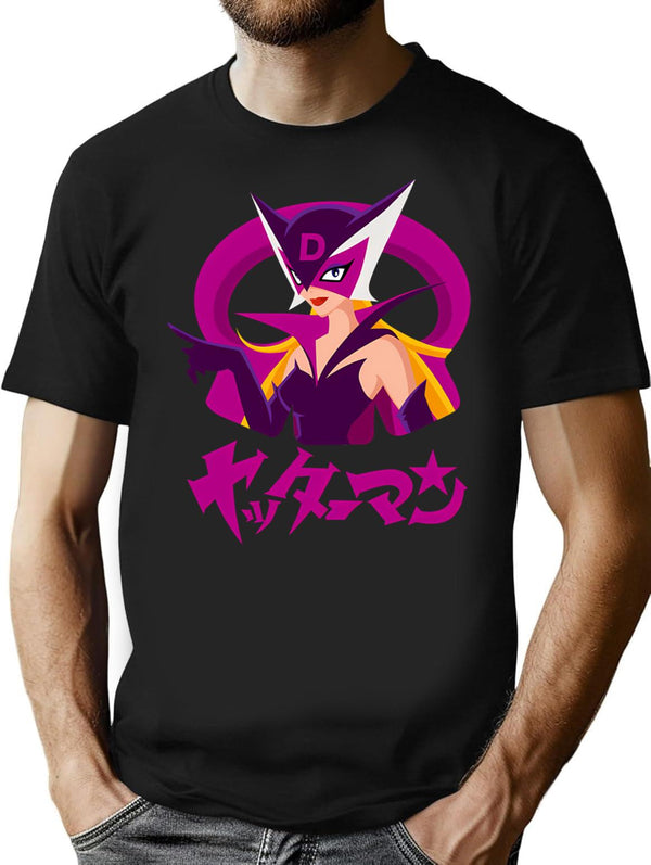 034 Dronio T-Shirt - Retro Graphic Tee for Men & Women - Black