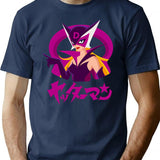 034 Dronio T-Shirt - Retro Graphic Tee for Men & Women - Navy