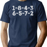 1-8-4-3-6-5-7-2 Firing Order Small Funny Vintage T-Shirt - Navy