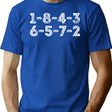1-8-4-3-6-5-7-2 Firing Order Small Funny Vintage T-Shirt - Blue