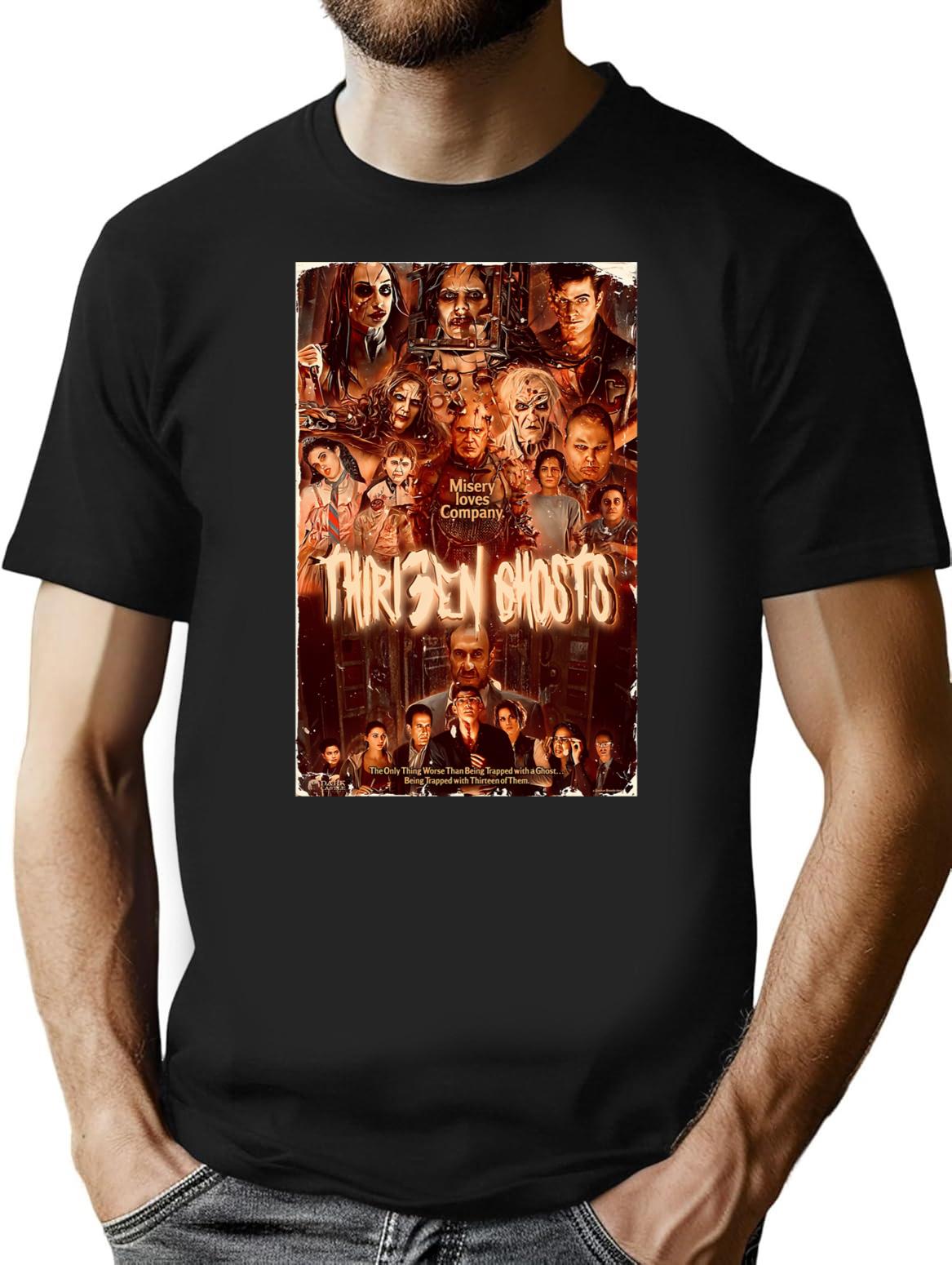 13 Ghosts T-Shirt - Retro Graphic Tee for Men & Women - Black