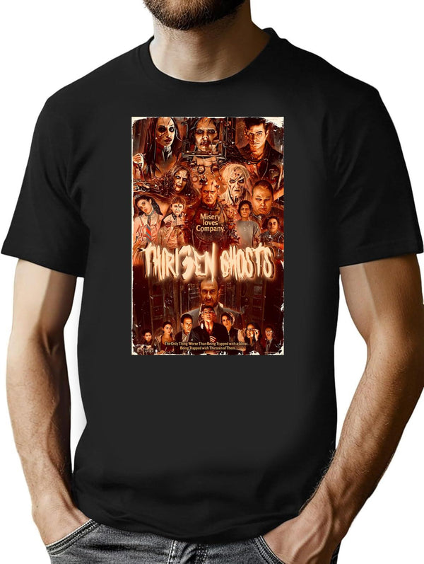 13 Ghosts T-Shirt - Retro Graphic Tee for Men & Women - Black
