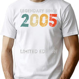 18th Birthday Legendary Since 2005 Vintage (1) T-Shirt - White