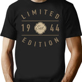 1944 Limited Edition 80th Birthday T-Shirt - Funny Birthday Gift Tee - Black