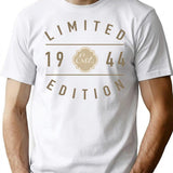 1944 Limited Edition 80th Birthday T-Shirt - Funny Birthday Gift Tee - White