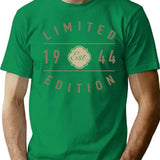 1944 Limited Edition 80th Birthday T-Shirt - Funny Birthday Gift Tee - Green