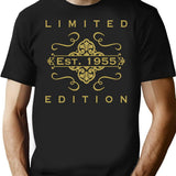 1955 Limited Edition 70th Birthday (1) T-Shirt - Black