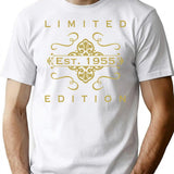1955 Limited Edition 70th Birthday T-Shirt - Funny Birthday Gift Tee - White