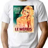 1963 Le Mepris Contempt Vintage Drama Movie T-Shirt - White