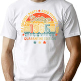 1965 Quarantine Birthday 56th Quarantine Birthday All Original Parts Aged To Perfection Gift For Born In 1965 Funny Gifts Ideas For Birthday T-Shirt - White