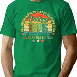 1965 Quarantine Birthday 56th Quarantine Birthday All Original Parts Aged To Perfection Gift For Born In 1965 Funny Gifts Ideas For Birthday T-Shirt - Green