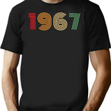 1967 Birthday Funny T-Shirt - Funny Birthday Gift Tee - Black