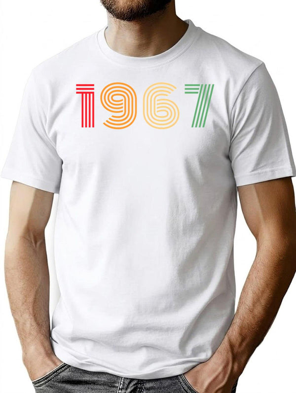 1967 Birthday Funny T-Shirt - Funny Birthday Gift Tee - White
