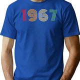 1967 Birthday Funny T-Shirt - Funny Birthday Gift Tee - Blue