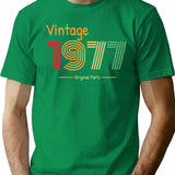 1977 Birthday Funny T-Shirt - Funny Birthday Gift Tee - Green