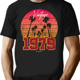 1979 Vintage T-Shirt - Retro Graphic Casual Tee - Black