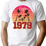 1979 Vintage T-Shirt - Retro Graphic Casual Tee - White