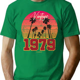 1979 Vintage T-Shirt - Retro Graphic Casual Tee - Green