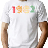 1982 Birthday Funny T-Shirt - Funny Birthday Gift Tee - White
