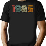 1985 T-Shirt - Retro Graphic Tee for Men & Women - Black