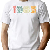 1985 T-Shirt - Retro Graphic Tee for Men & Women - White