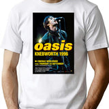 1996 Knebworth In Cinemas Worldwide T-Shirt - Retro Graphic Tee for Men & Women - White