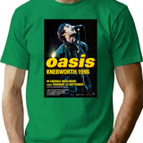 1996 Knebworth In Cinemas Worldwide T-Shirt - Retro Graphic Tee for Men & Women - Green