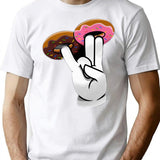 2 In The Pink 1 In The Stink Dirty Donut Funny Gift For Men Women - Donut For Sister - Donut For Wif T-Shirt - White