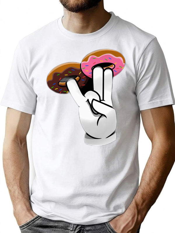 2 In The Pink 1 In The Stink Dirty Donut Funny Gift For Men Women - Donut For Sister - Donut For Wif T-Shirt - White