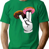 2 In The Pink 1 In The Stink Dirty Donut Funny Gift For Men Women - Donut For Sister - Donut For Wif T-Shirt - Green