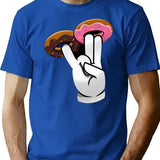 2 In The Pink 1 In The Stink Dirty Donut Funny Gift For Men Women - Donut For Sister - Donut For Wif T-Shirt - Blue