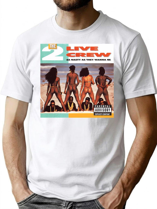 2 Live Crew Nasty As They Wanna Be Vintage Album Hip Hop Rap T-Shirt - White