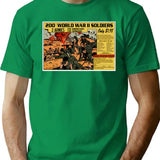 200 Ww2 Soldiers Comic Book Ad T-Shirt - Green