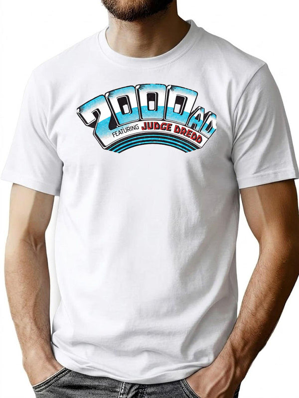 2000ad Classic Logo Classic Essential T-Shirt - Retro Graphic Tee for Men & Women - White