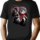 3 Badger Moon T-Shirt - Retro Graphic Tee for Men & Women - Black