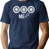 3rd Wheel Graphics. Funny Graphic Tee - Sarcastic Humor Graphic Tee - Navy