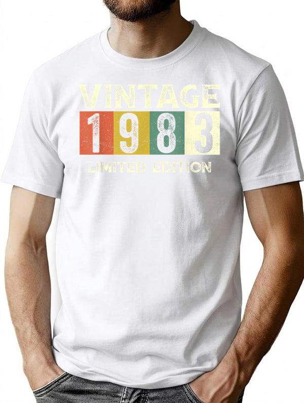 40 Year Old Vintage 1983 Classic Car 40th Birthday Gifts T-Shirt - White