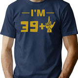 40th Birthday T-Shirt - Funny Birthday Gift Tee - Navy