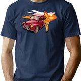 4cv T-Shirt - Retro Graphic Tee for Men & Women - Navy