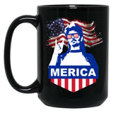 4Th Of July Joe Dirt Merica Black Coffee Mug