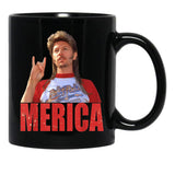 4Th Of July Merica Funny Joe Dirt S Black Coffee Mug - Black