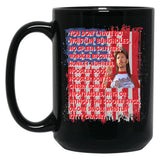 4Th Of July Merica Funny With Vintage Name Joe Lover Family Relaxed Fit Black Coffee Mug