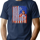 4th Of July Merica Funny With Vintage Name Joe Lover Family T-Shirt - Navy