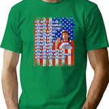4th Of July Merica Funny With Vintage Name Joe Lover Family T-Shirt - Green