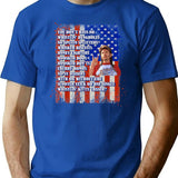4th Of July Merica Funny With Vintage Name Joe Lover Family T-Shirt - Blue