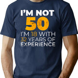 50th Funny Man Woman 50 Years Party T-Shirt - Navy