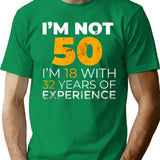 50th Funny Man Woman 50 Years Party T-Shirt - Green