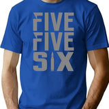 5.56 T-Shirt - Retro Graphic Tee for Men & Women - Blue