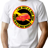 6 Volt Man In A 12 Volt World T-Shirt - White