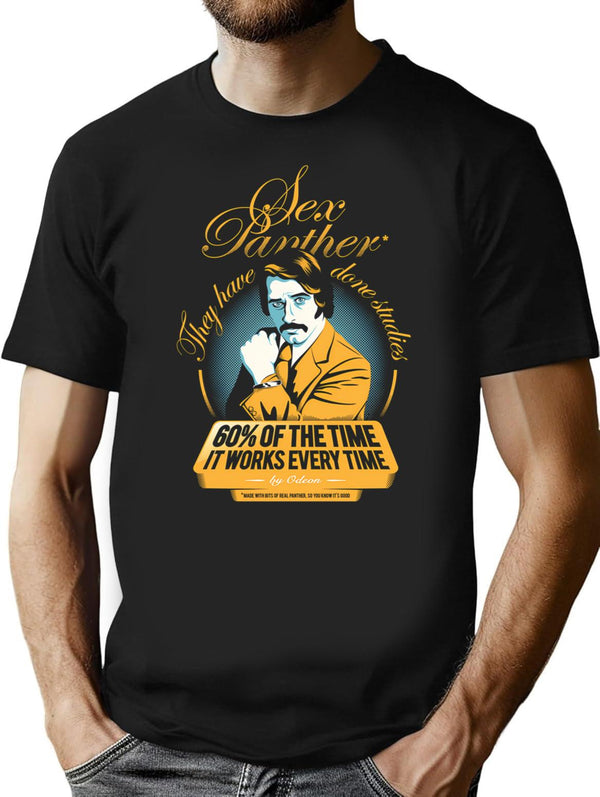 60 Of The Time T-Shirt - Retro Graphic Tee for Men & Women - Black